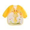Bear Frog Cute Deer Elephant Owl Animal Print Baby Long Sleeved Bib Waterproof