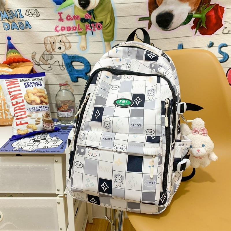Japanese School Bag Female College Student Cute Graffiti Backpack Fashion Computer Bag Junior High School Student Travel Backpack Tide