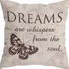 American Retro Printed Linen Pillowcase Living Room Sofa Office Pillow Car Cushion Cover