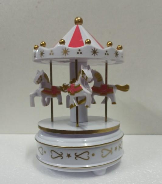 Merry-go-round Music Boxes  Music   Room Decoration Gifts Unisex Christmas Horse Carousel Box Home Decor WF916