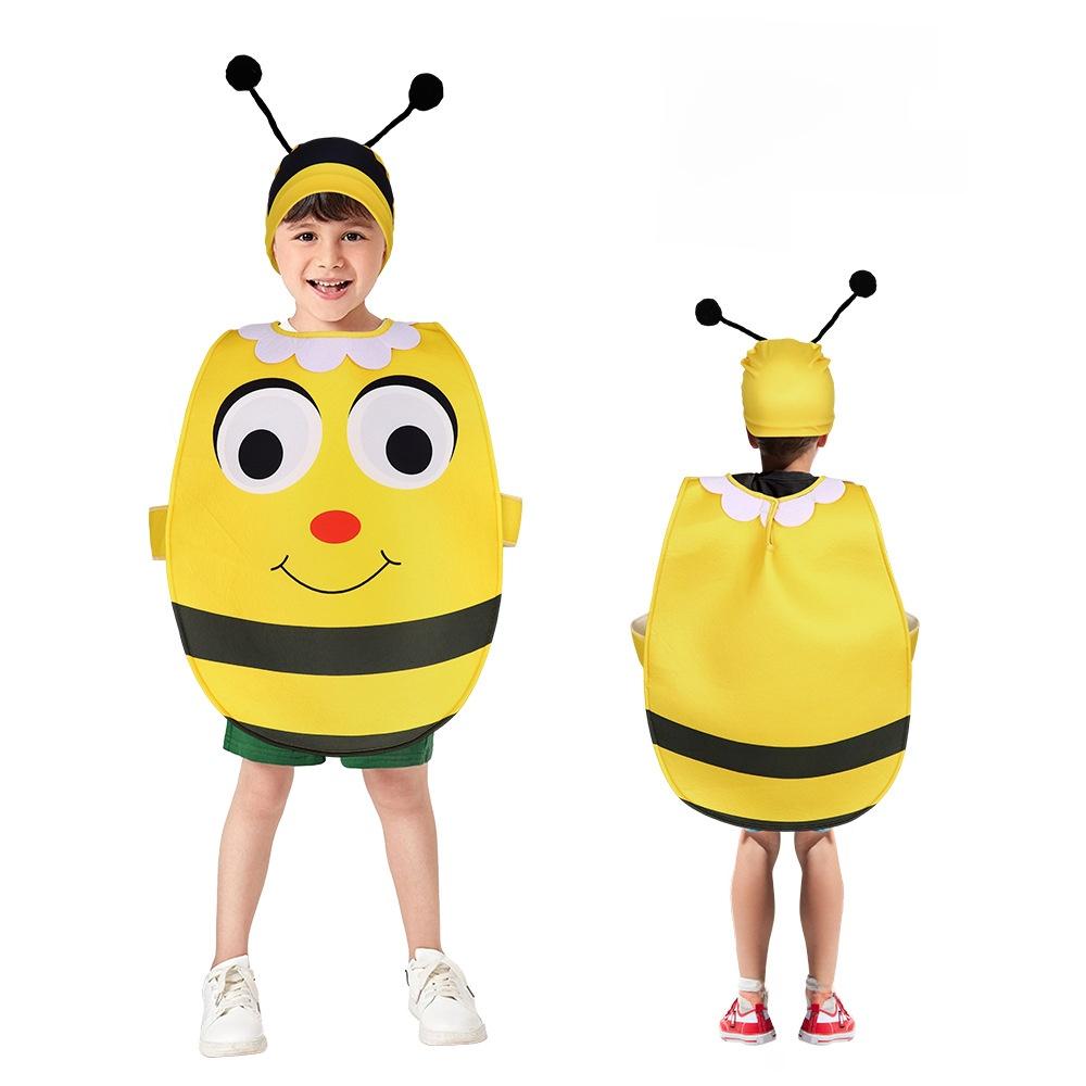 

Помидоры Кошки Пчелы Тыквы Детский Костюм на Хэллоуин Полиэстер Унисекс Косплей Вечеринка жёлтый