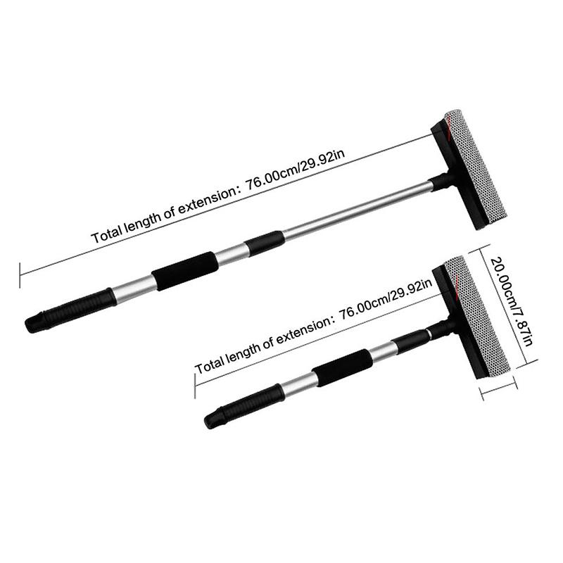 1Pc Squeegee Car Window Cleaner Single Section Pole /Retractable Pole Cleaning Window Brush Glass Squeegee Car Cleaning Tools