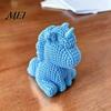 Compact Desktop Figurines 3D Printed Unicorn Figurine with Knitted Texture, Cute Modern Storage Rack Accents Animal Statue, Creative Ornament for Home
