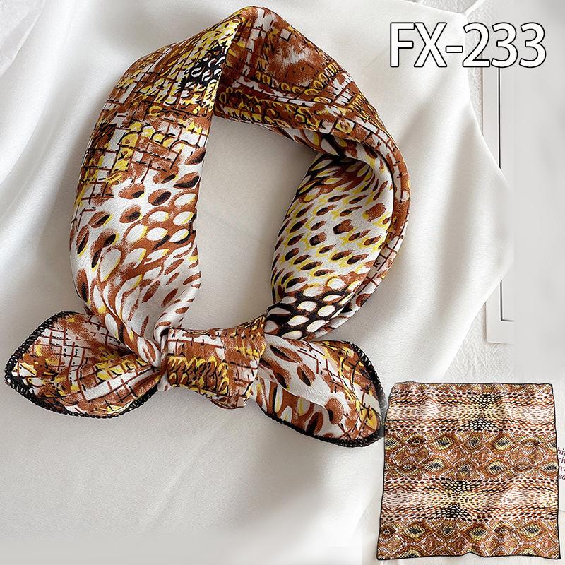50 * 50cm Spring And Autumn Silk Scarves Versatile Decoration Professional Small Square Scarves Neck Protection Binding Bag