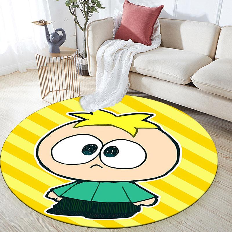 Butters Pattern Round rug,Carpet Rug for Living Room Bedroom Playroom ,Non-slip Floor Mat,Holiday Gifts and Birthday Gifts.