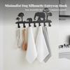 Key Hook Rack Decorative with Hooks Space-Saving for Kitchen, Bathroom