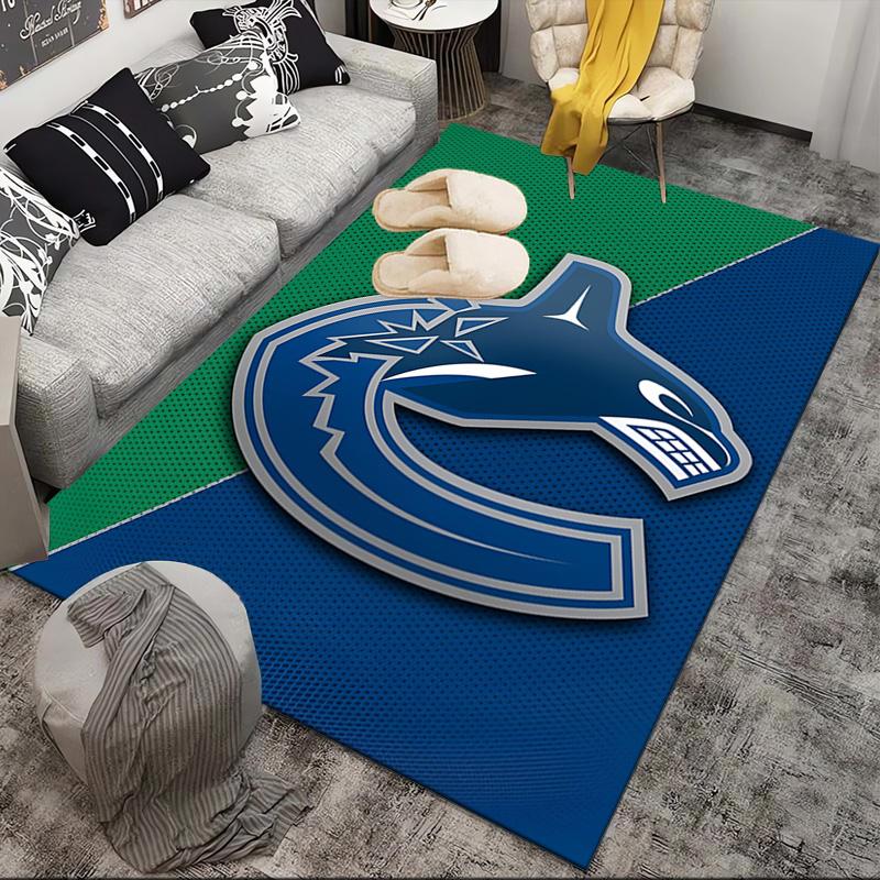 Hockey Team Vancouver-Canucks Area Rug Suitable for Indoor And Outdoor,Carpets for Kitchens, Homes, Offices, Living Rooms,Home Decor,Christmas Gift