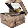Kelvin Hughes London 1917 Messing Astrolabium Skipseksant med Læretui – 10,16 cm, Antikk Stil, Nautisk Navigasjonsverktøy
