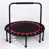 40" Round T-Handle Folding Indoor Trampoline for Kids with Handrail