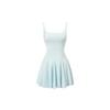 Womens Tennis Dress With Built-in Bra Pad Breathable Mesh Panel Flowy Skirt Hem Yoga Badminton Sport