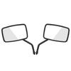2Pcs Motorcycle Street Bike Modified Square Rearview Mirror Rear View Side Mirrors