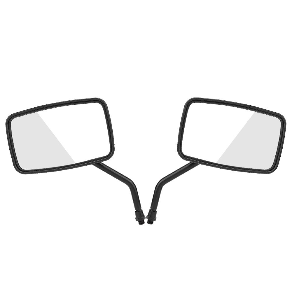 2Pcs Motorcycle Street Bike Modified Square Rearview Mirror Rear View Side Mirrors