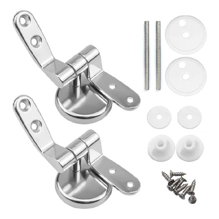 Bathroom Toilet Seats Hinge Replacement Zincs Alloy Tightening Toilet Lid Hinge Flush Toilet Cover Mounting Connector