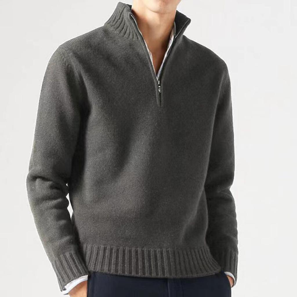 Men's Casual Thick Knit Sweater for Winter Warmth Everyday Wear