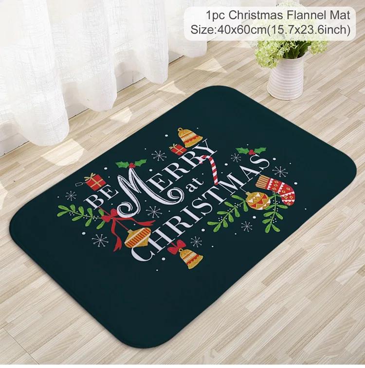 Christmas Door Mat Santa Claus Outdoor Carpet Merry Christmas Decorations for Home  Navidad Xmas Ornament New Year 2025