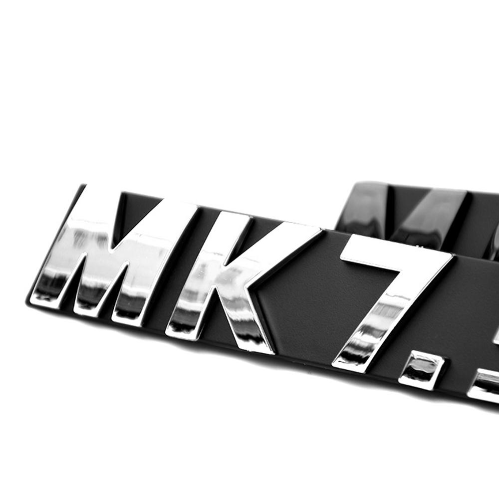 AABKY1 1pc 3D Metal MK5 MK6 MK7 MK7.5 Badge Emblem Car Sticker Front Grille Decor Decals For Volkswagen VW Jetta Touran POLO Golf 5 6 7