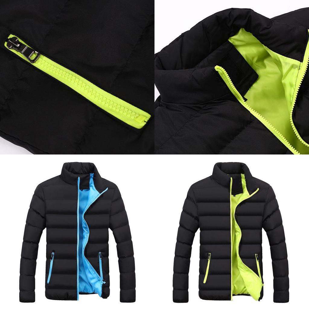 Men Fashion Jacket Winter Casual Thicken Warm Cotton Coat Tops Overcoat**