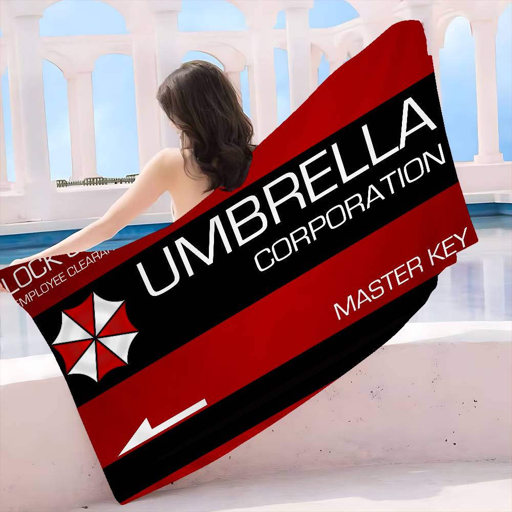 Horror Movie U-Umbrella C-Corporation Beach Swimming Towel Soft Absorbent Washcloth Children's Gifts for Kids Travel Camping