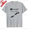 ChatGPT TShirt  HuUnisex and Robot Friendship Geek Gift Artificial Intelligence Lover Futuristic Techwear AI Unisexs Cotton Tshirt