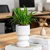 Self Watering Flowerpot with Transparent Bottle and Water Level Indicator for Indoor Plants Self-Absorbing Planter with Double-Layer Ventilation