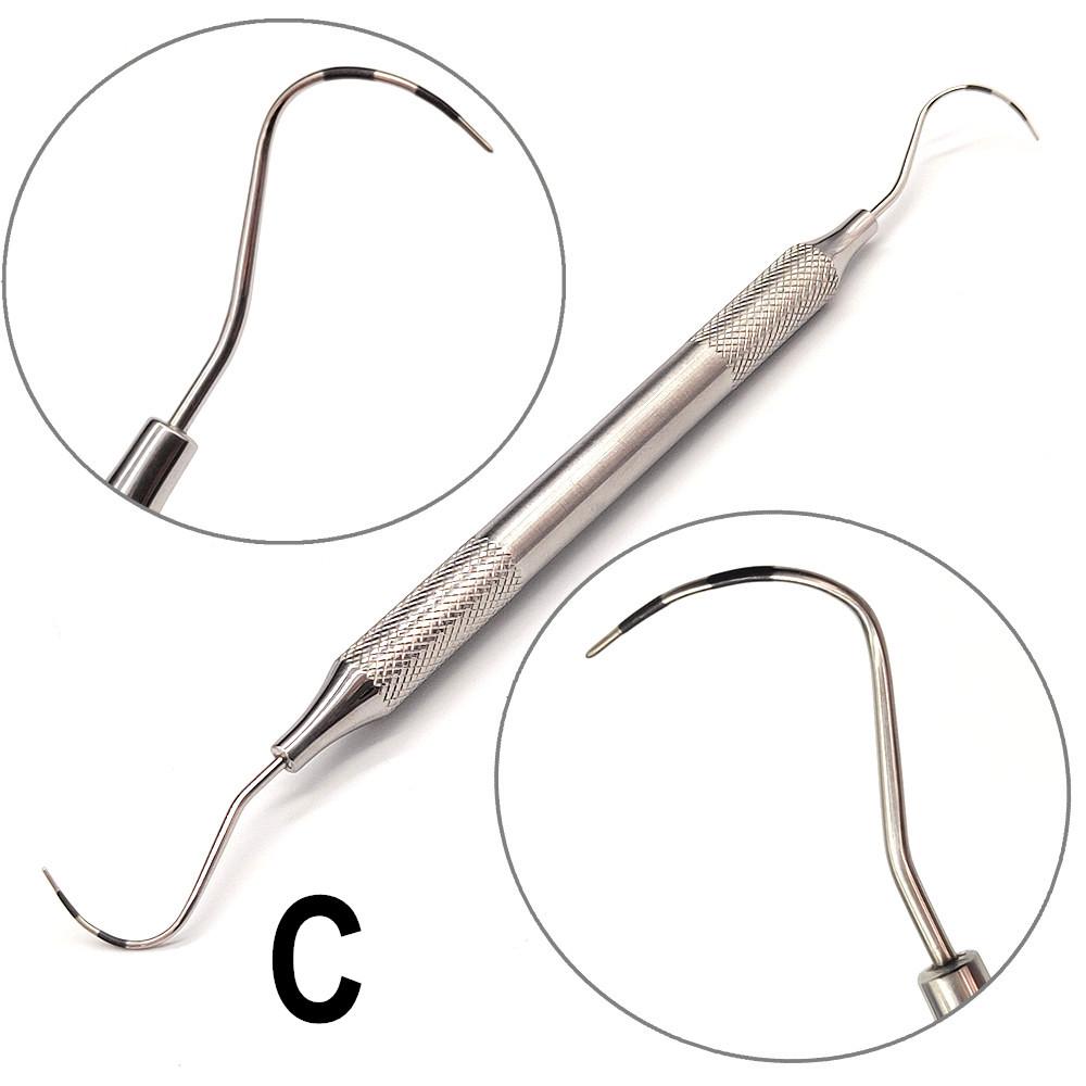 New Type Hollow Handle Dental Periodontal Probe with Scaler Explorer with Angle Dentist Endodontic Instrument Tool