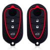 Custodia Copri Chiave in Silicone a 3 Pulsanti per Alfa Romeo Mito Giulietta Gto 159 Gta 4C Mito Portachiavi Remoto Flip Guscio Protettivo