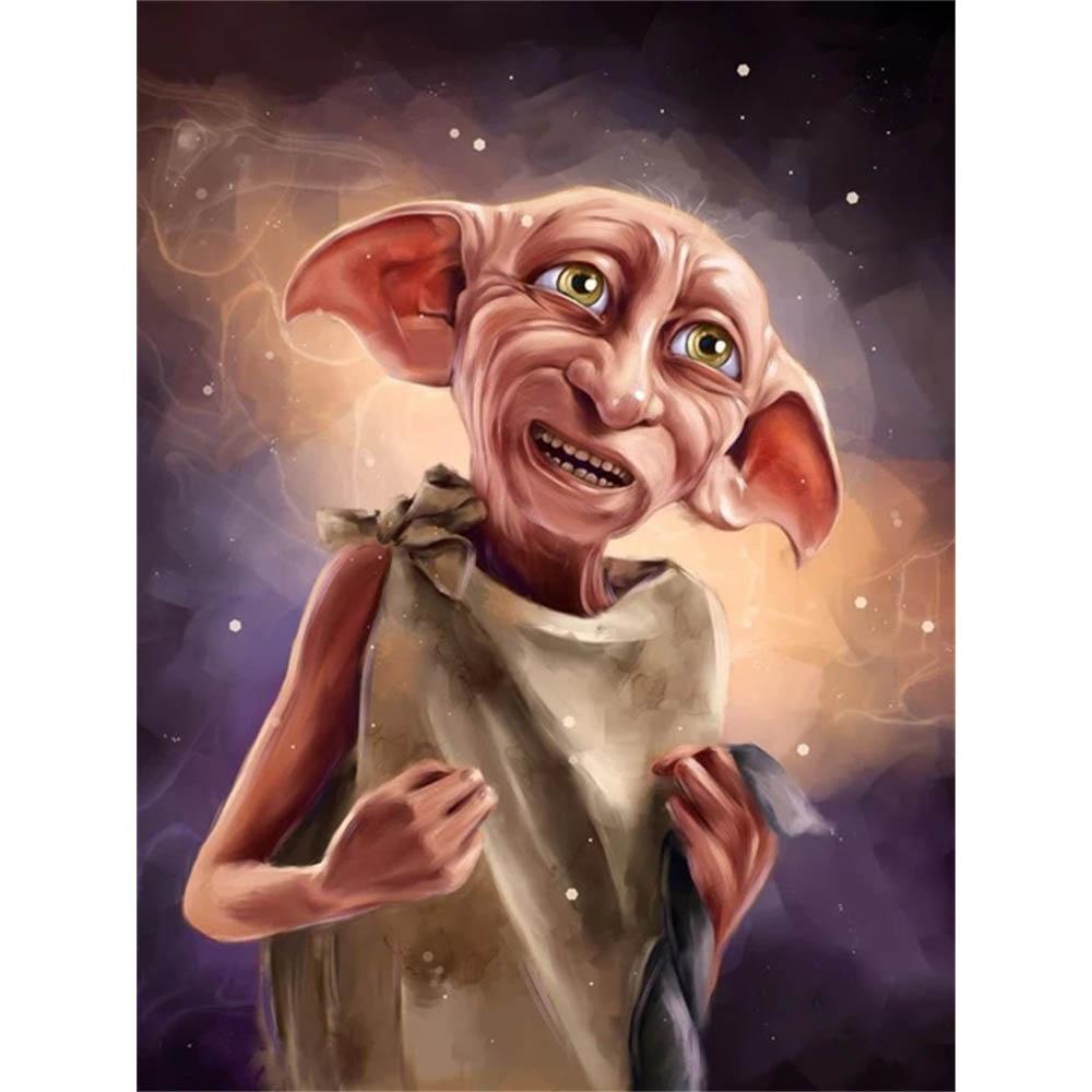 2026 Ny Harry Potter Dobby DIY Diamantmålning Korsstygn Magisk Tecknad Mosaik Broderi Strass Heminredning Barnpresent
