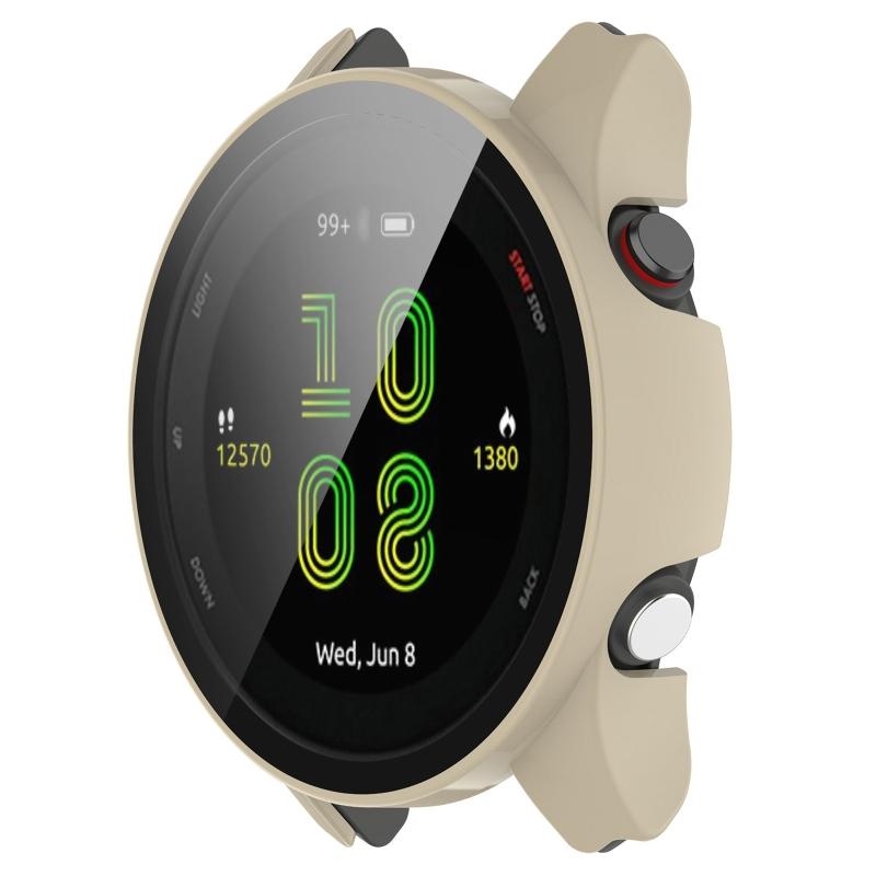 For GarminForerunner 255S Housing for Case Tempered Film Screen Protector Shockproof One-piece for Shell Smartwatch Slee