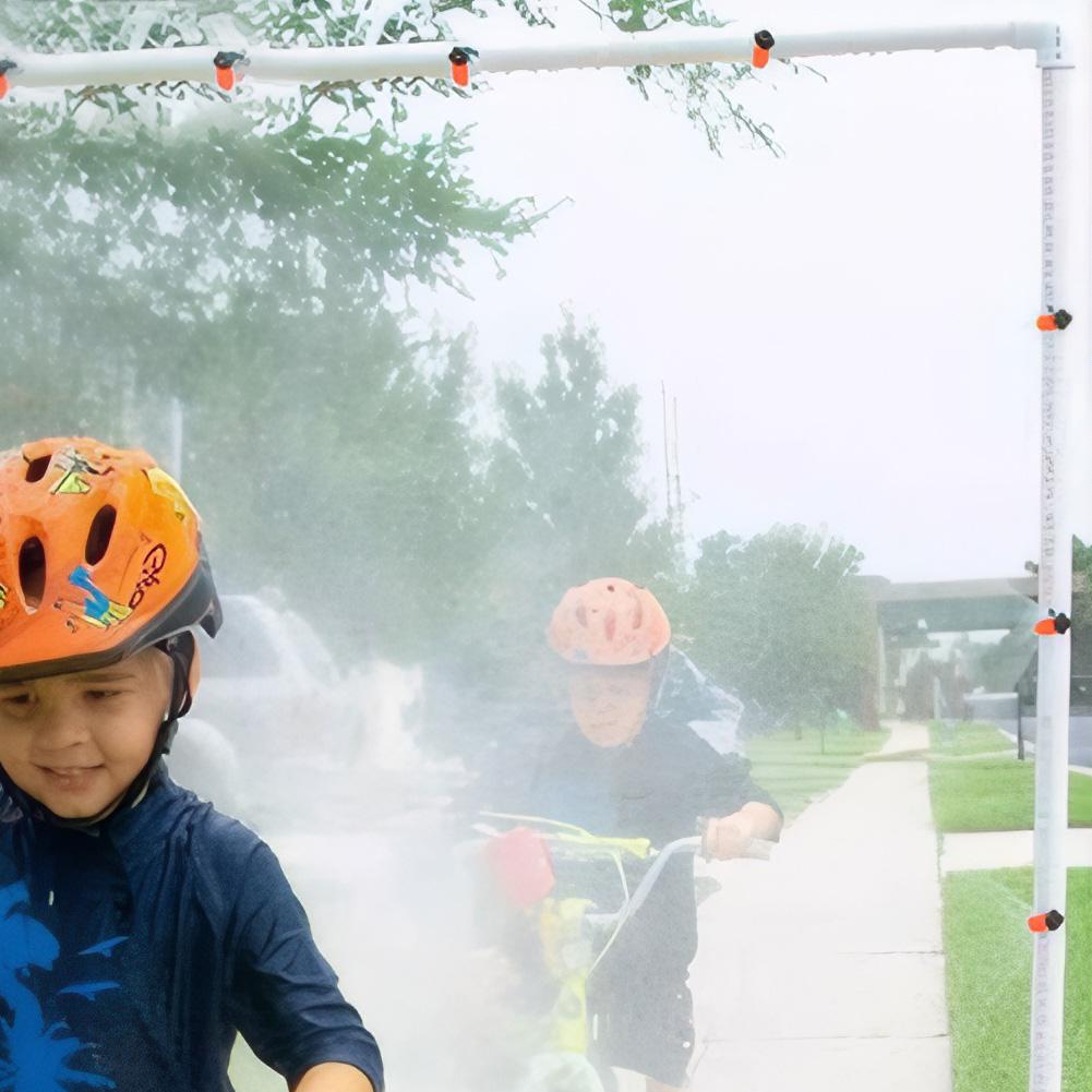 500Pcs 1/4 Inch Adjustable Drip Irrigation Emitters Rotating Sprinklers Micro Drip Irrigation Sprinklers for Gardener