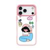 Applicable to Apple 17 mobile phone case, advanced sense 16 replaceable back plate 15promax magnetic mobile phone case, yoga girl