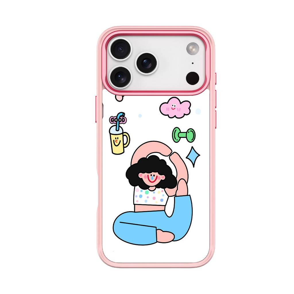Applicable to Apple 17 mobile phone case, advanced sense 16 replaceable back plate 15promax magnetic mobile phone case, yoga girl