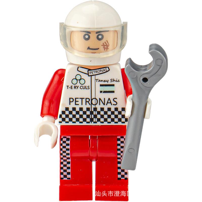 Ninja Warrior Superhero Doll With Weapon Single Building Block Assembly Toy