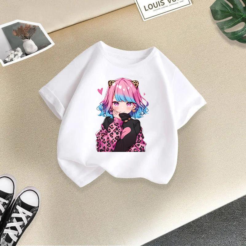 Children T-shirt Kids 100% Cotton Clothes Tops 2-13Y Loose-fit Casual Crew Neck Short-sleeve T-shirt