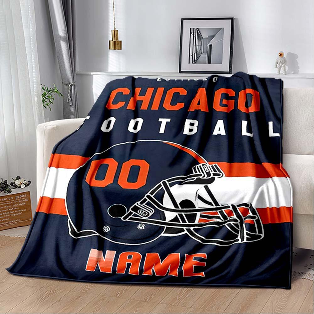 Football Fans Customize Your Name Blanket Warm Comfortable And Soft Blankets Are Suitable For Home Chairs Office Sofas Sofas Office Camping And Gifts