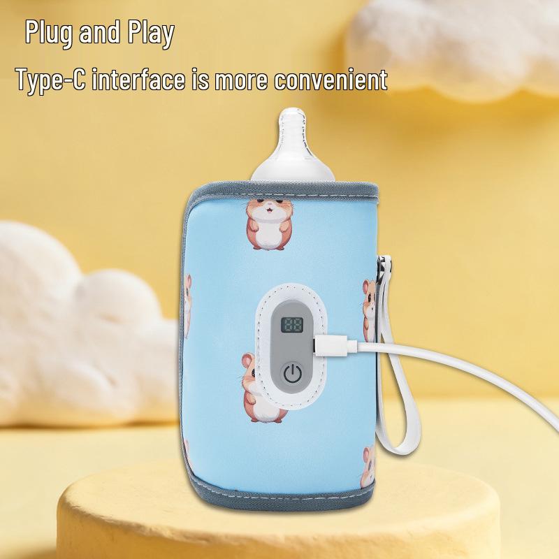 Universal Portable Baby Bottle Insulated Sleeve for Constant Temperature and Heating