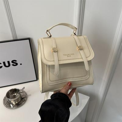 Modische vielseitige Ins-Handtasche 2025 temperamentvoll schlichte Schulter-Umhänge-Doppelschulter-kleine quadratische Tasche