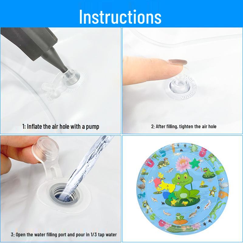 Douyin Cartoon Pet Inflatable Water Mat - Scratch-Resistant and Thickened for Cats