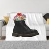 Flowers Growing From Doc Marten Boot Personalized Travel An Ultra-Soft Micro Fleece Blanket