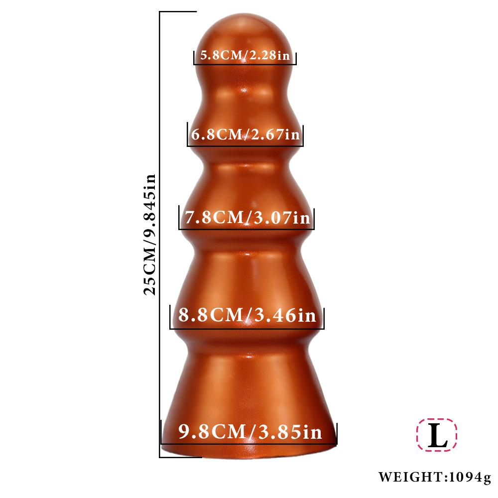 10cm Gradual Anal Plug Set - Ultra-Soft Liquid Silicone Butt Plugs for Beginners, Women's Anal Sex Toy