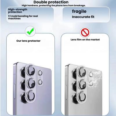 Compatibile con Galaxy S26/S26Plus/S26Ultra, Pellicola Protettiva per Obiettivo Fotocamera Posteriore Integrata in Armatura Opaca con Rivestimento AR Antigraffio