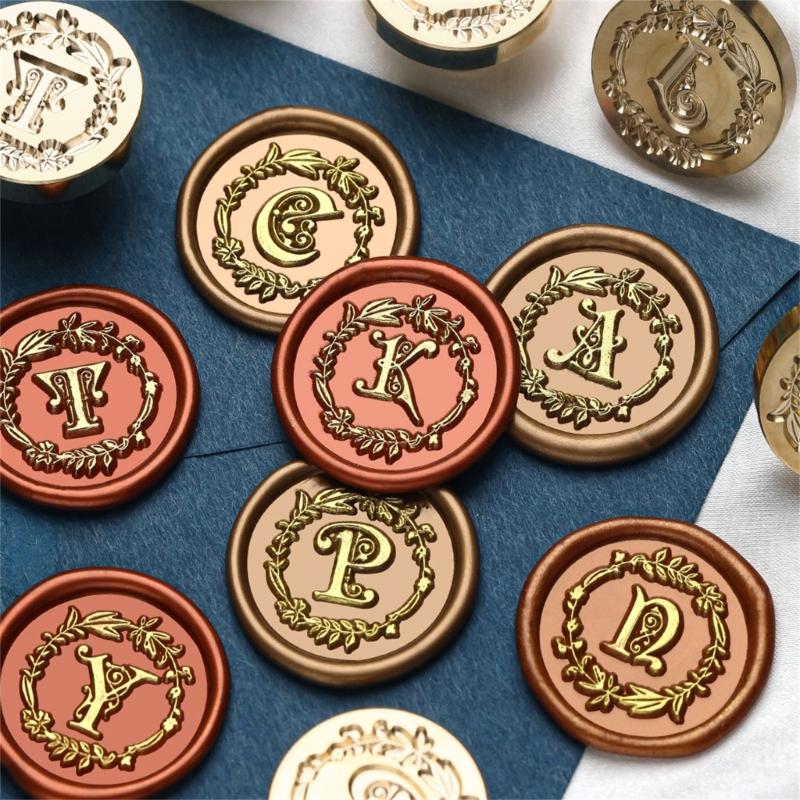 Capital A Sealing Wax Stamp Letter Series Wax Seal Stamp for Cards Scrapbooking Wedding Invitations Metal Seal Stamp