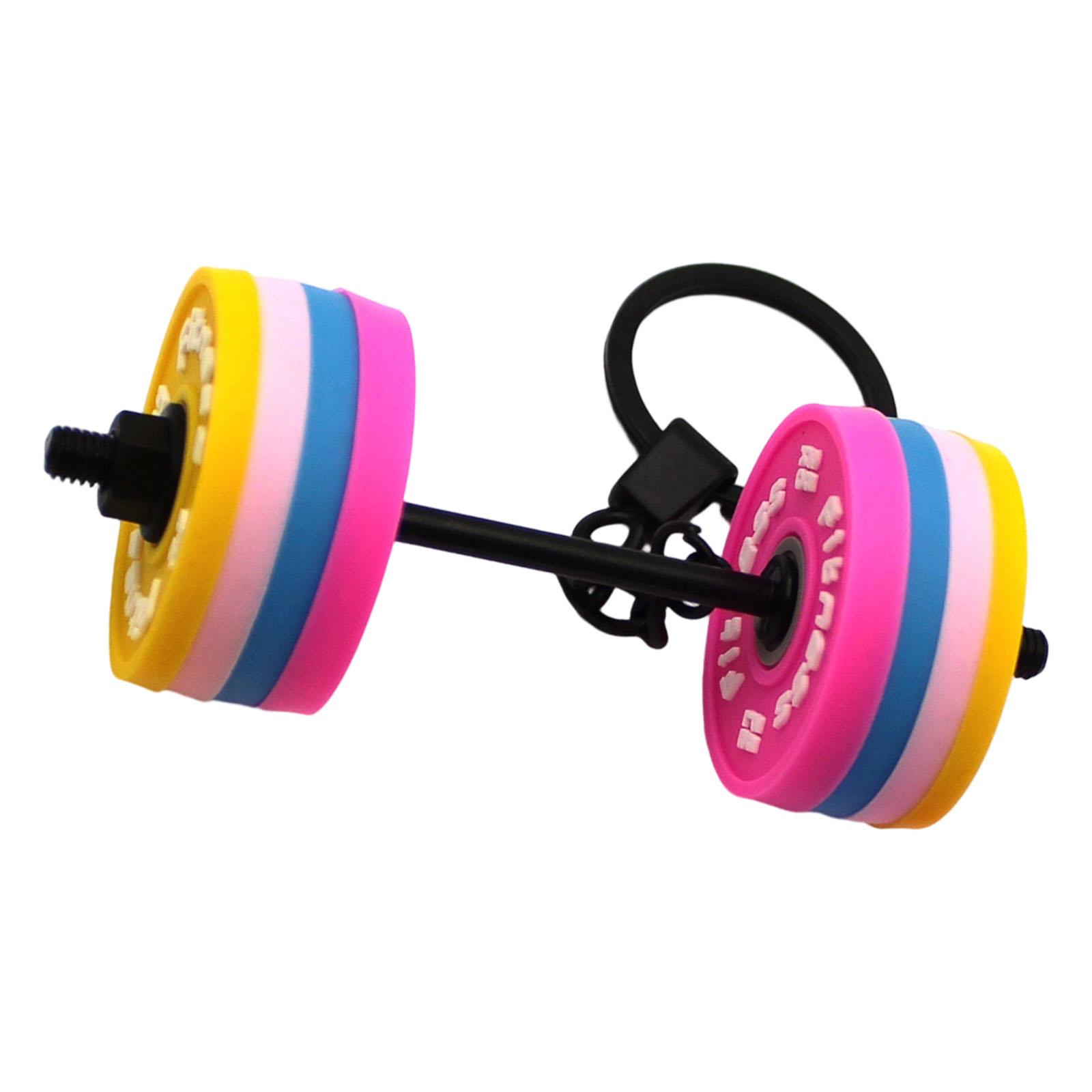 

Lightweight Gym Keychain Removable Dumbbell Charm Rubber Decorative Sports Accessory For Active Lifestyle