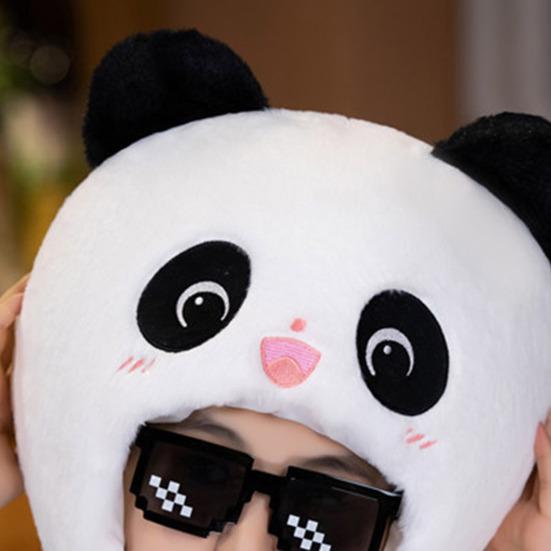 Plüschhut, PP-Baumwolle gefüllt, elastisch, weich, warm, für den Winter, Cosplay, Tierform, Kopfbedeckung