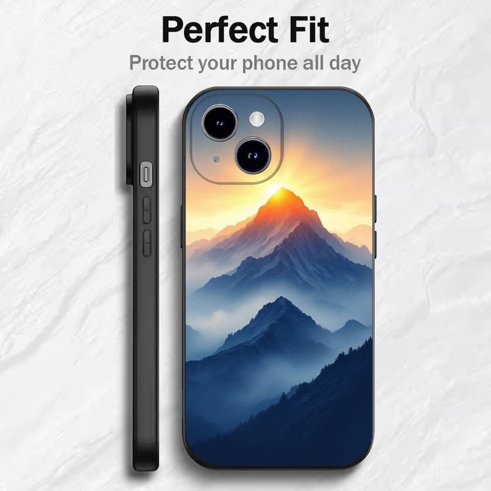 Sacred Mount Everest   Phone Case For 17 16 15 14 13 12 11 Mini XS XR X 6S 6 Pro Max Plus Black Soft Cover