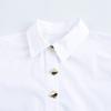 Kaslead New Arrival Women's Clothing Fashion Style Patchwork Button Decoration Long Sleeves Lapel Simple Shirt 2238534