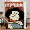 Mafalda Vtipná deka na pohovky Vlastní deky Dekorace na pohovku Přehoz na postel Luxusní ložní prádlo Pletená kostka Plážová osuška Bytový interiér