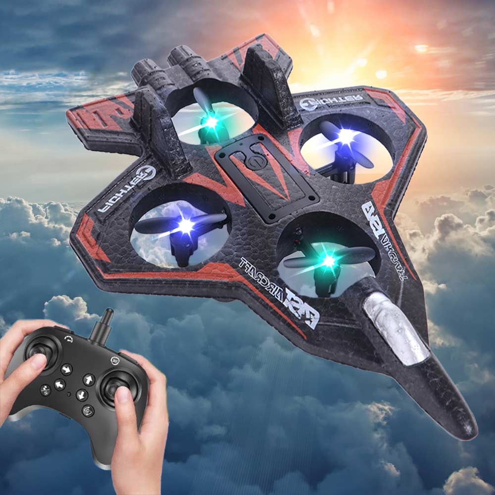 Gravity Sensing Four Motor Helicopter Toy Rechargeable RC Hobby Jet Plane  Home Decor