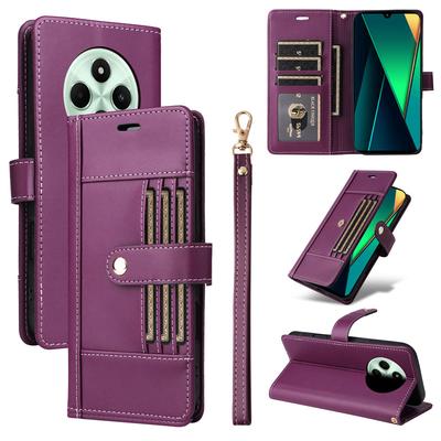 Clamshell Leather Wallet Case For Xiaomi Redmi 14C 4G 5G 13C 12C 11A Flip Cover Cases All-inclusive Business Outside 6 Card Slot
