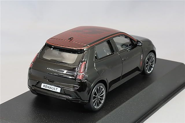 Norev scale Renault 5 Electric 2025 Diamond Decoration 1/43 E-Tech 100% Black/Red