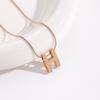 Elegant 18K Plated Titanium Steel Cross Necklace for Women - Light Luxury Clavicle Chain That Resists Fading